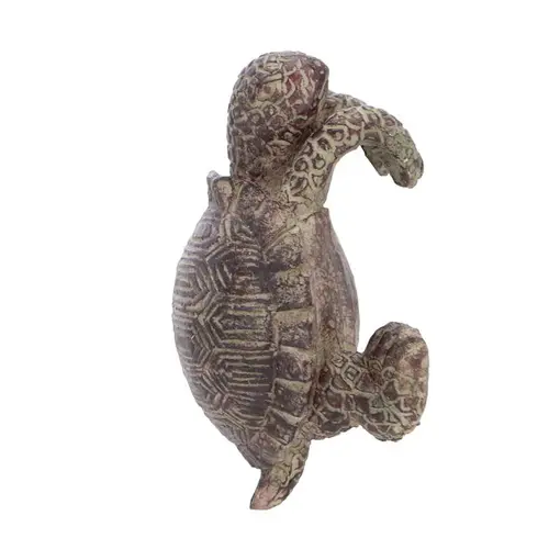Tendance au jardin:Accroche-pot tortue en résine verte - 5,8 x 4 x 8,5 cm