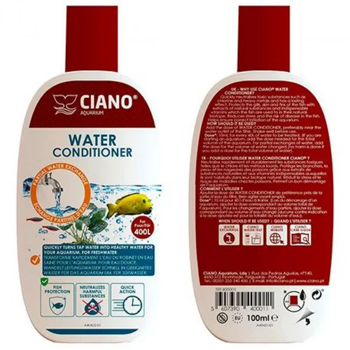 Jardin & loisirs:Conditionneur d'eau pour aquarium, 100ml, CIANO - traitement optimal de l'eau
