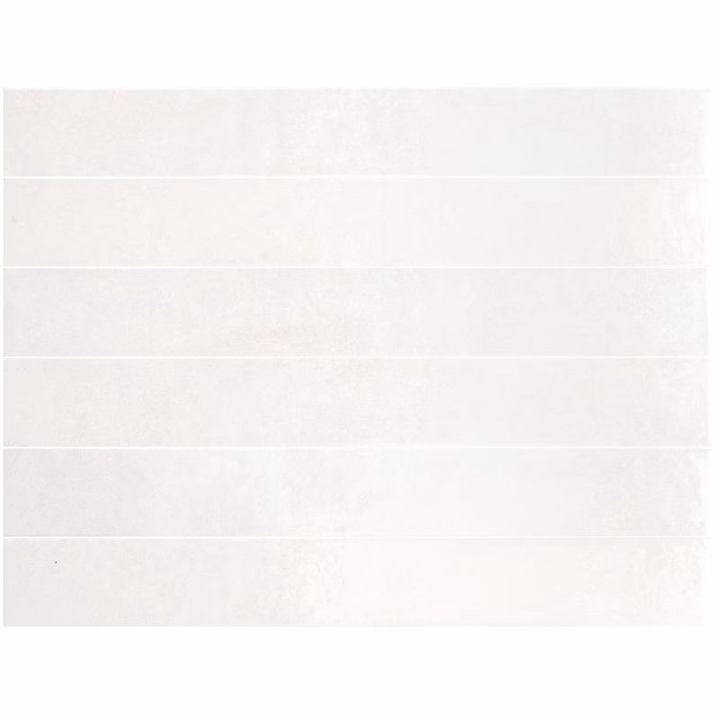 Carrelage mur effet pierre blanc 5 × 40 cm brillant – VERTICALE CLEAN