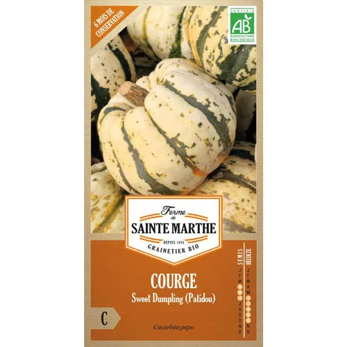 Extérieur solution：Graines de courge sweet dumpling patidou Ferme de Sainte Marthe - graines à semer