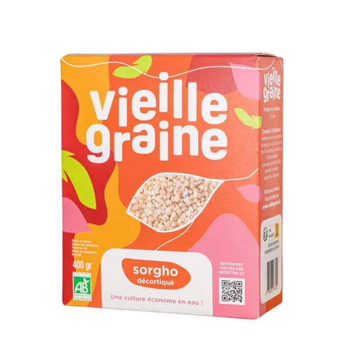 Bien au jardin:Sorgho décortiqué Bio Vieille Graine - 400 g