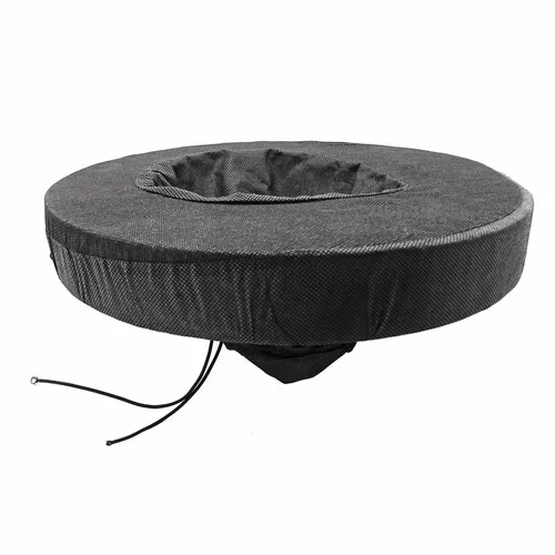 Pour votre confort en extérieur:Panier flottant swimplant rond pour plantes noir Ø25 cm