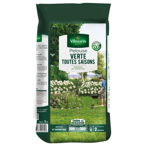 Extérieur fonctionnel：Kit pour pelouse verte toute l'année 200 à 300 m2 - 5 kg