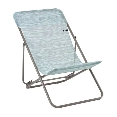 Pour vos moments en extérieur：Maxi transat bleu 62 x 83 x 94 cm