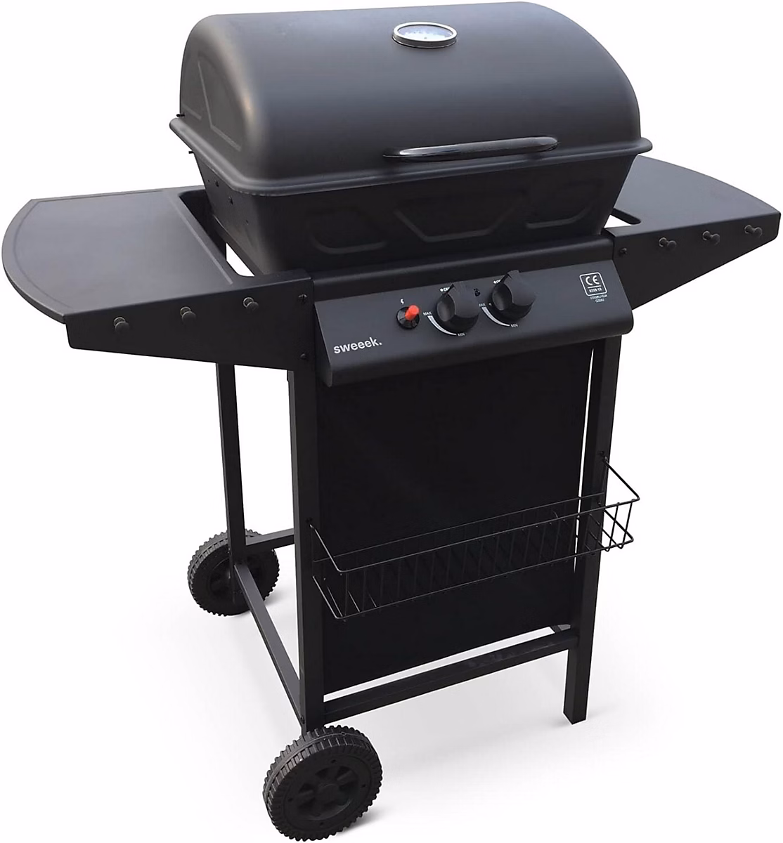 Barbecue au Gaz 2 Bruleurs avec Tablettes Laterales et Thermometre – Réf. MAVNDFNDN5556653892