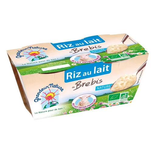 Solution maison：Riz au lait de brebis - 2 x 100 g
