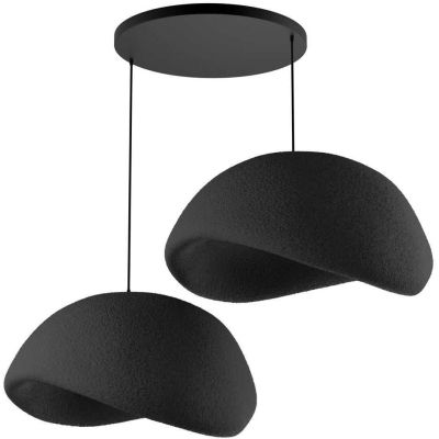 Suspension 2 abats jour Wabi Sabi Driftgrains (Noir)