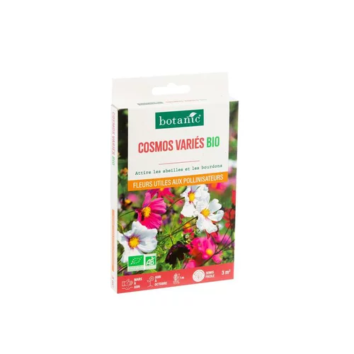 Fonctionnel au jardin:Cosmos bipinnatus variés bio botanic® - graines à semer (3 m²)