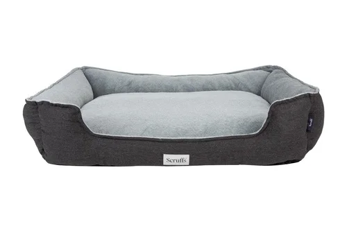 Jardin en pratique：Couchage orthopédique pour chien coloris gris Scruffs Harvard - Taille XXL 110 x 82 x 22 cm