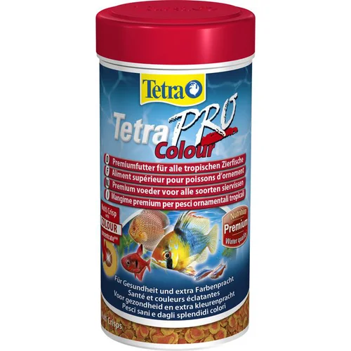 Pour un extérieur agréable:Alimentation pour poissons multicolores TETRA Pro Colour - 55g/250ml