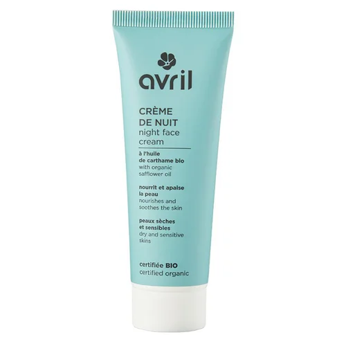 Style extérieur：Crème de nuit à l'huile de carthame bio Avril - 50 ml