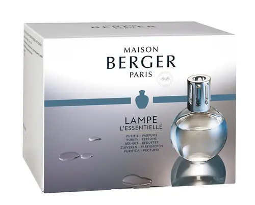 Jardin service:Coffret lampe essentielle ronde senteur neutre / caresse de coton Maison Berger - 250 ml