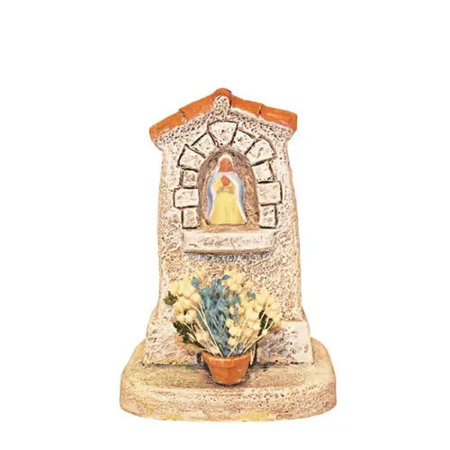 Pour compléter votre espace extérieur:Décor de crèche de Noël oratoire Rochette Santons Escoffier - 8 x 9 x 10 cm