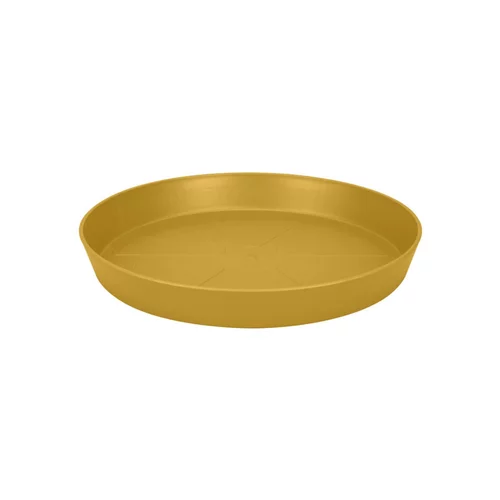 Pour transformer vos extérieurs:Soucoupe en plastique recyclé jaune miel Elho Loft Urban - Ø 14 cm