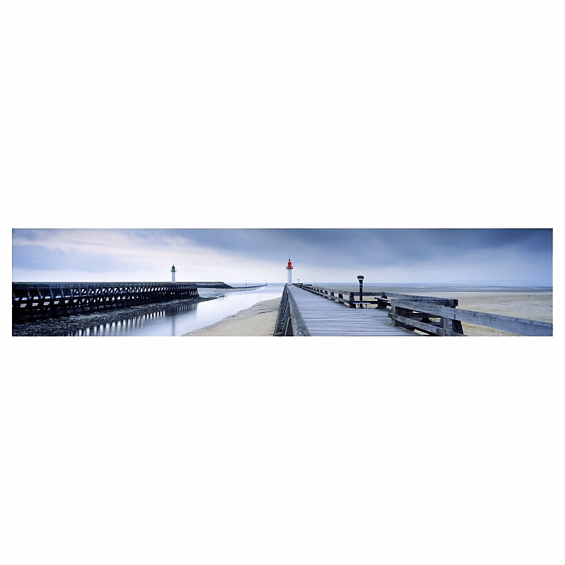 Brise vue imprimé DEAUVILLE – H.1 x L.5 m, 100% occultant, Made in France par Scenolia + kit de fixation offert