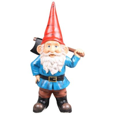 Nain de jardin en résine André (Hache - 20 cm)