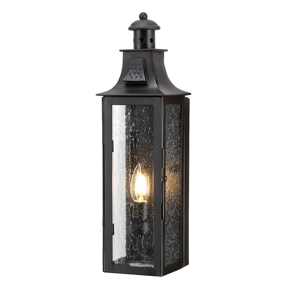 Elstead Stow | Lanterne murale extérieure à 1 lumière – bronze vieilli IP44 – E14