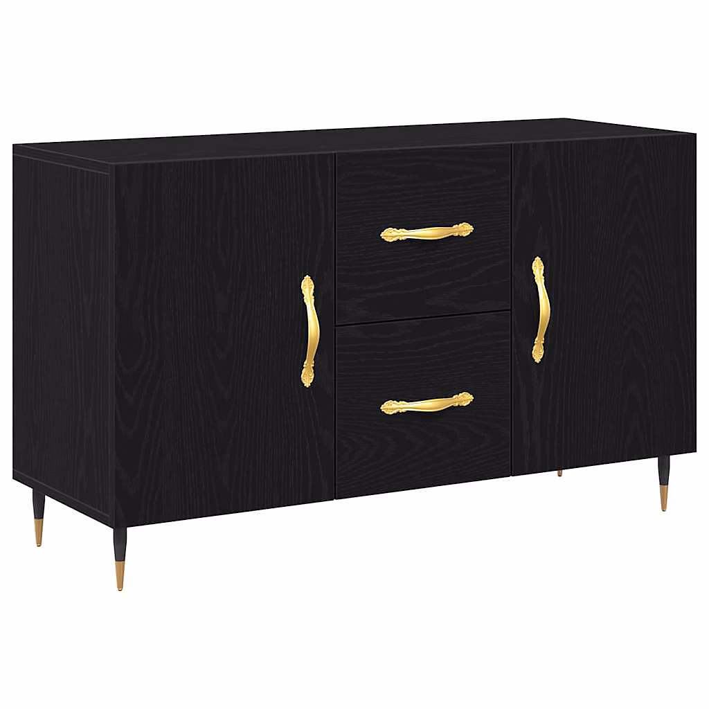 Buffet Chêne noir 100 × 36 × 60 cm Bois d'ingénierie vidaXL