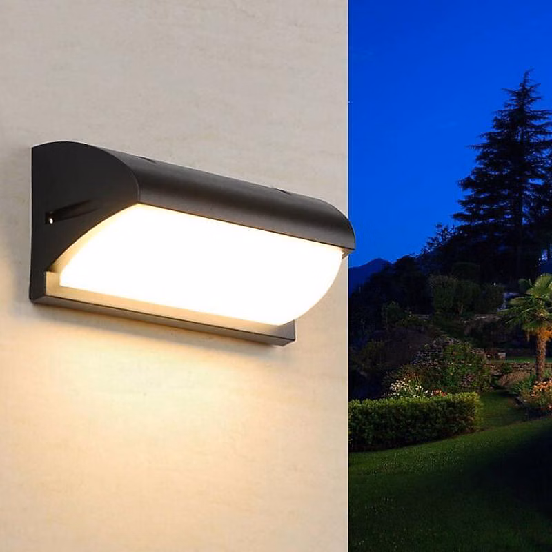 Applique Murale LED 30W Noire IP65 – Blanc Chaud 2300K, 3500K, SILAMP