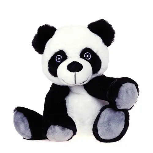 Facile pour le jardin：Bouillotte peluche panda coloris noir en grains de blé et lavande L'Artisan du bien-être