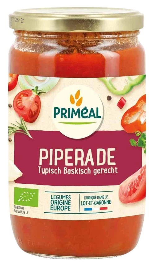 Sélection pour le jardin:Piperade bio en bocal de 650 g