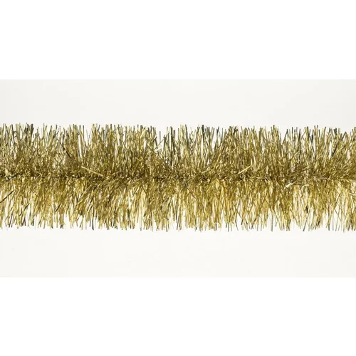 Facile à intégrer à l’extérieur：Guirlande brillante en plastique or - 2 m