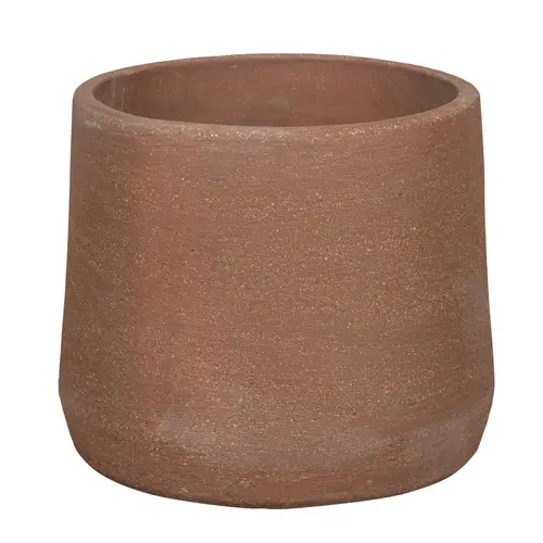 Une idée pratique pour le jardin:Pot coloris rouge en terre recyclée - Ø 30 x 26 cm