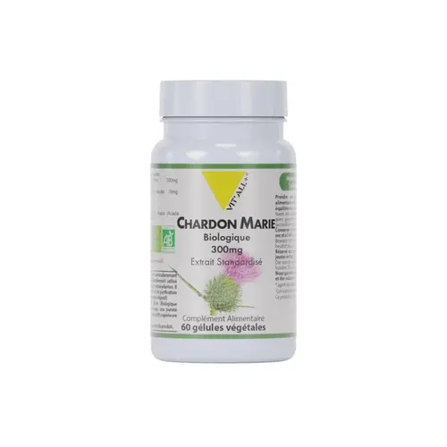 Espace vert confort:Complément alimentaire bio Vit’All+ Chardon Marie 300 mg - les 60 gélules végétales