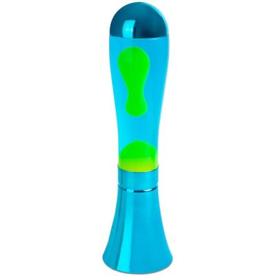 Lampe à poser en aluminium et verre Magma (Bleu)