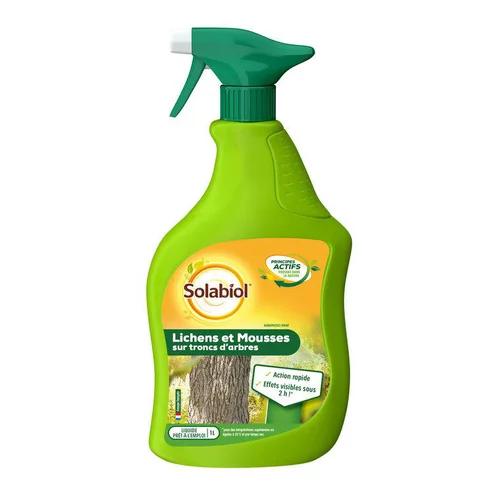 Sélection extérieur:Traitement pour lichens et mousses sur troncs d’arbres en flacon vaporisateur Solabiol - 1 L