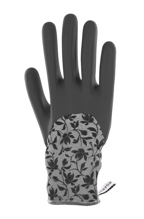 Une idée pour votre jardin:Gant Plantation motifs fleuris Blackfox Gris