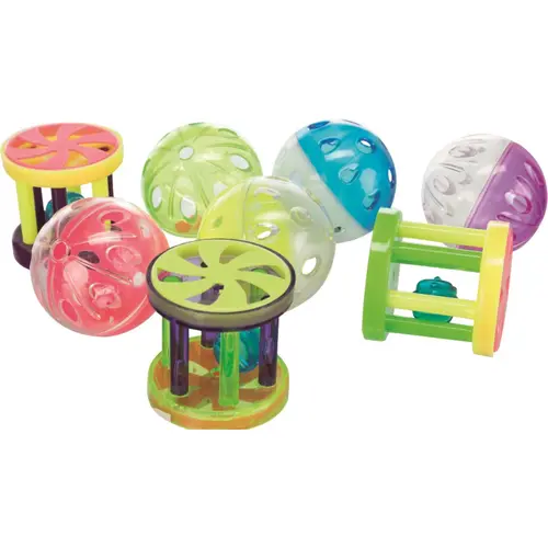 Extérieur sélection:Jouet balle ou rouleau en plastique avec clochette Trixie - Ø 4,5 cm