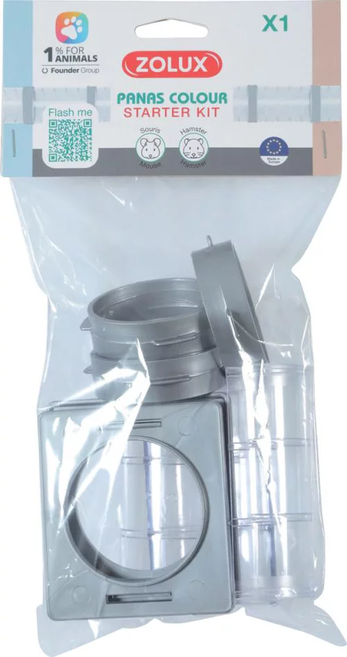 Pour personnaliser vos extérieurs：Start kit de connexion pour cage rongeur Zolux Panas Colour