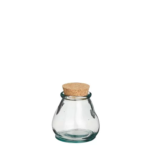 Utile extérieur：Bocal coloris transparent en verre recyclé Juan- Ø 10 cm