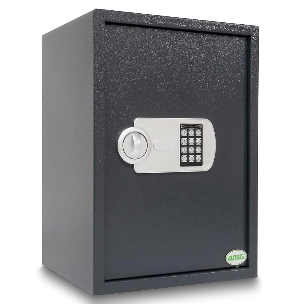 AMIG – Coffre fort TOPSECURE-S, 500 × 310 × 350 mm, Acier, Gris