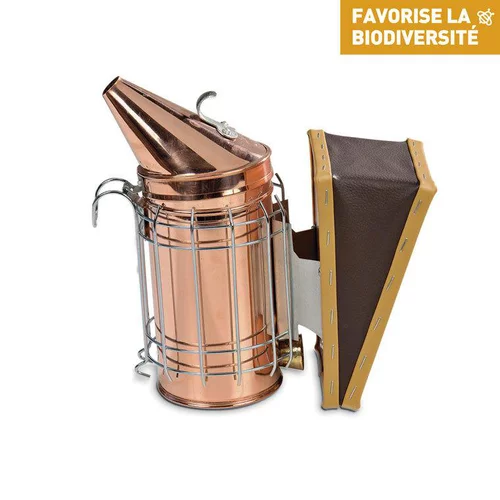 Jardin pour tous：Enfumoir en cuivre avec protection 27x13x27
