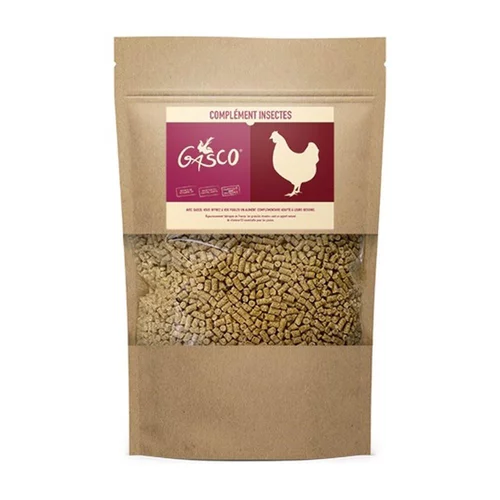 Spécial jardin：Complément alimentaire pour basse cour insectes Gasco - 1 kg