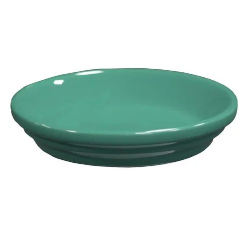 Sélection pour le jardin:Soucoupe de pot en terre cuite émaillée vert amande Decolines - Ø 12 cm