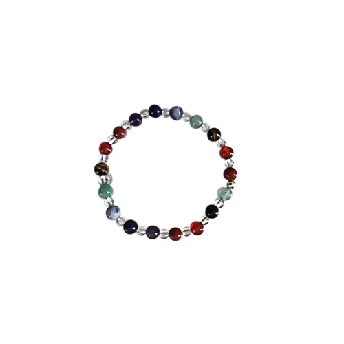 Extérieur accessoire：Bracelet sept chakras cristal 8mm
