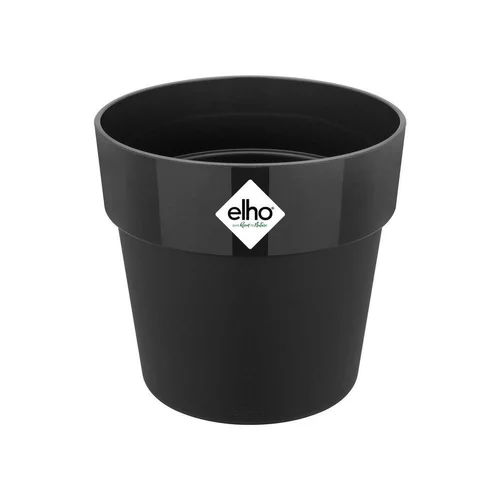 Jardin malin：Cache-pot en polypropylène Elho B.for original rond living noir - Ø 18 cm
