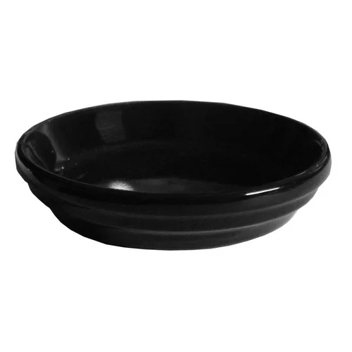 Pour compléter votre jardin:Soucoupe pot horticole noir Ø 10 x H2 cm