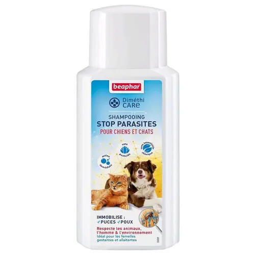 Facile à intégrer à l’extérieur：Shampooing DiméthiCare pour chien en flacon de 200 ml
