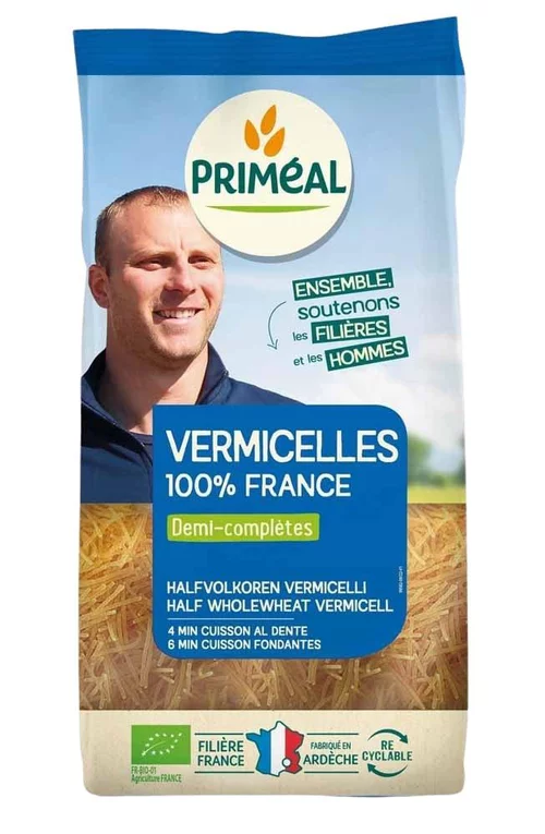 Jardin & nature:Vermicelles demi-complets PRIMEAL 500 g