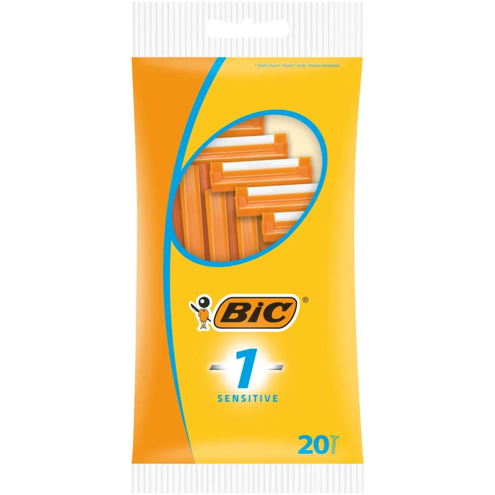 BIC Sensitive 1 Rasoirs jetables 20 rasoirs