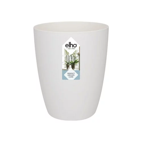 Un choix pratique pour le jardin：Cache-pot en polypropylène Elho Brussels Orchidées haut blanc - Ø 12,5 x H 15,2 cm