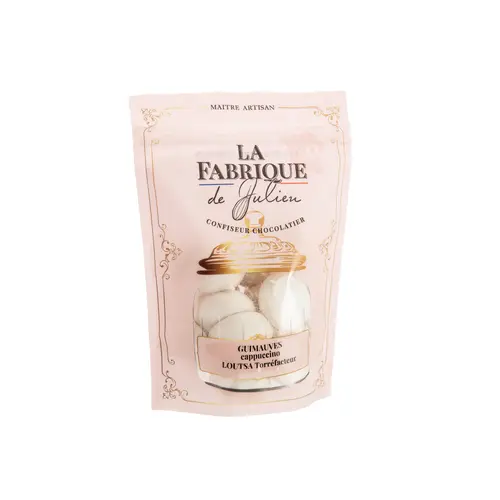 Pour embellir vos extérieurs:Sachet de guimauves cappuccino Loutsa Torréfacteur La Fabrique de Julien - 100 g