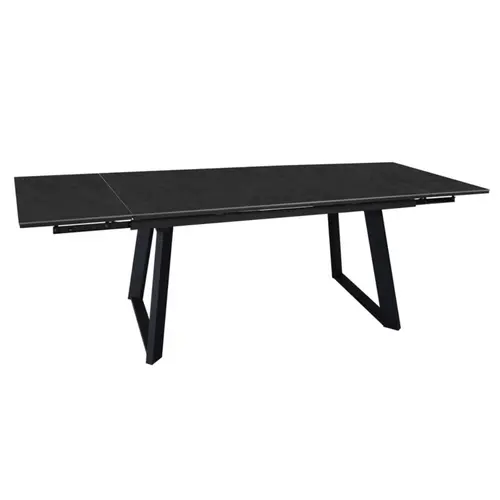 Idée pratique:Table Malo avec 2 rallonges en aluminium - 180 x 230 x 280 x 100 cm