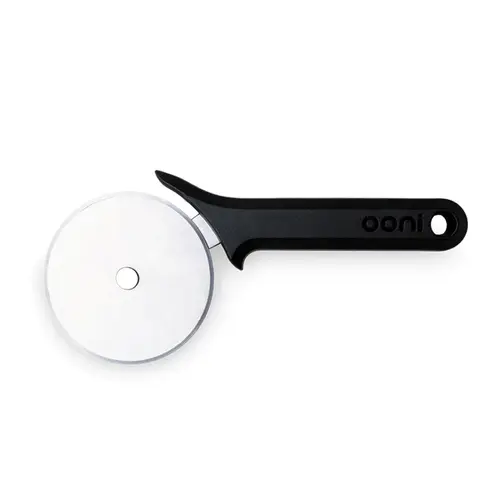 Idée utile:Roulette à pizza noir lame inox Ooni - Ø 11 cm