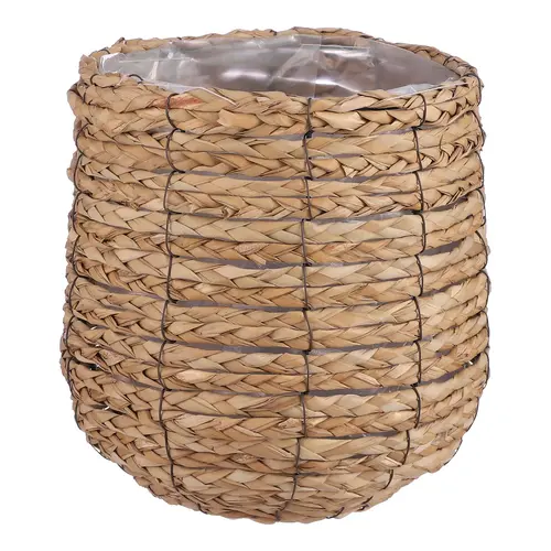 Pour aménager le jardin:Panier rond coloris marron en osier Atlantis Mica Decorations - 26 x Ø 26 cm
