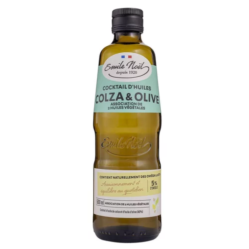 Facile pour le jardin：Huile de colza et d’olive bio en bouteille de 500 ml